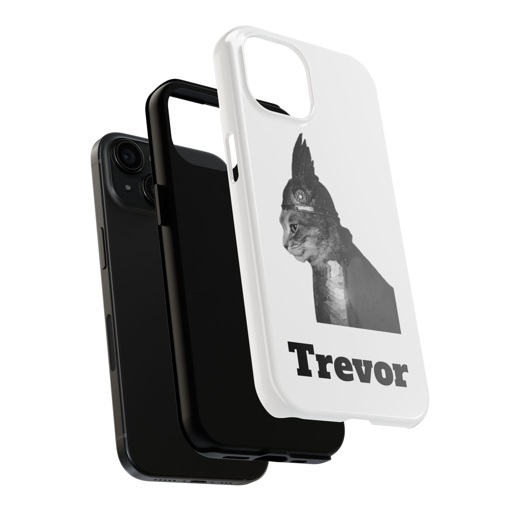 Viking Black Cat Portrait black white monochrome phone case | Tough Phone Case | cat lover case for phone Iphone 17 16 15 14