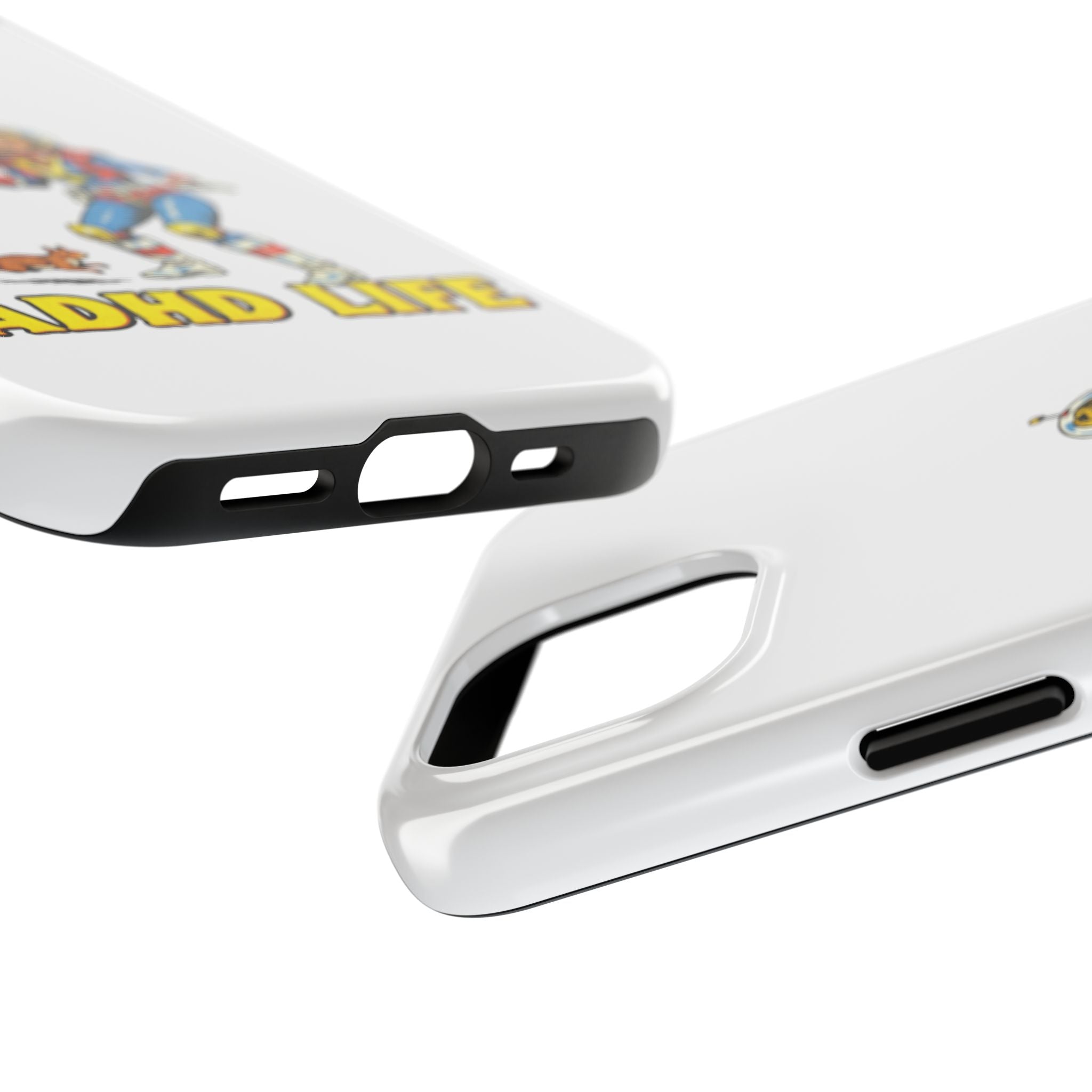 Phone Case — Retro Astronaut "ADHD LIFE" Protective Tough Case