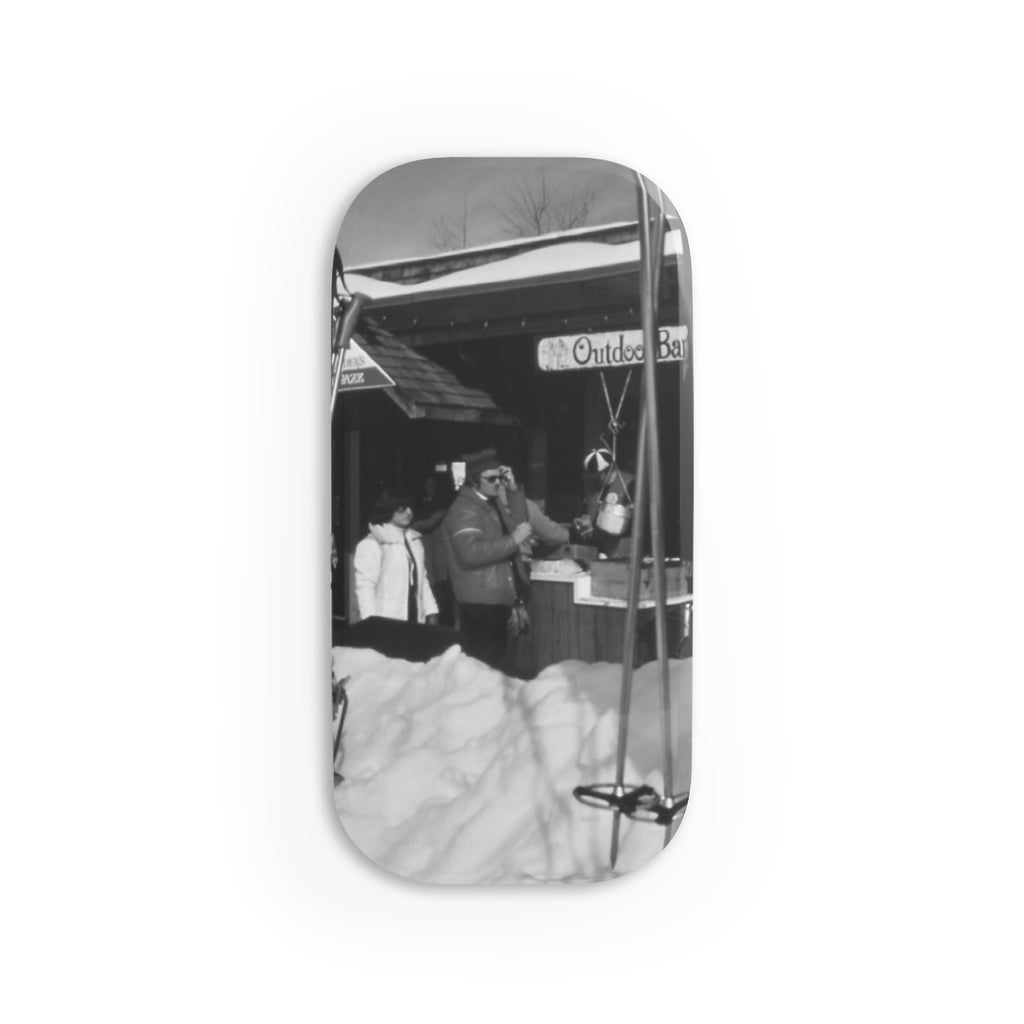 Vintage Vail Ski village Photo Phone Click-On Grip | Winter Snow Scene |Monochrome Nostalgia | Matching accessories