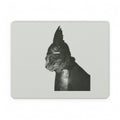 Steam punk  Cat Portrait PU Leather Mouse Mat | Retro Animal Desk Pad | Monochrome cat with Gladiator helmet | cat dad mom