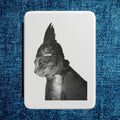 Steampunk Cat Portrait Kindle Case | Victorian Cat Helmet | Cat with Gladiator helmet | cat mom dad gift | minimalism humor