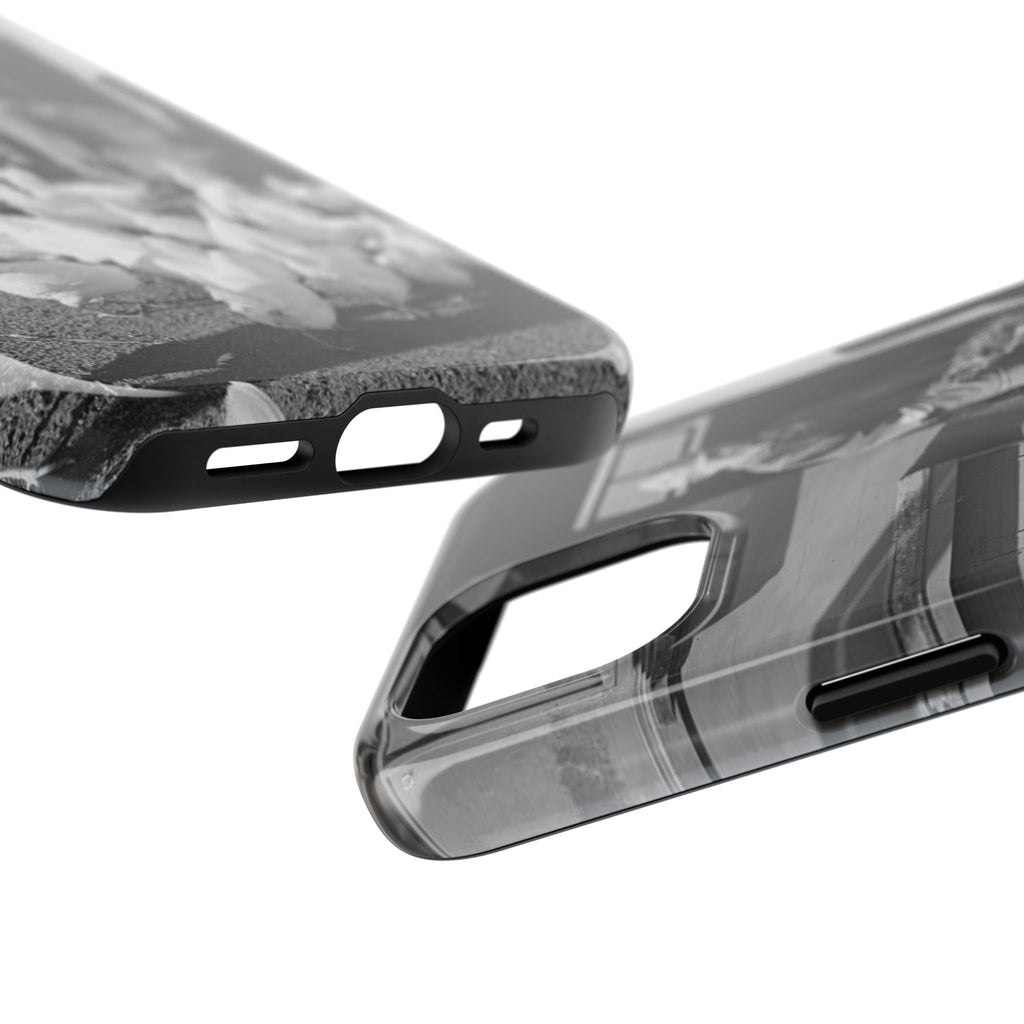 Ansel Adams  iBlack White image Farmer Feeding Chickens Phone Case | Vintage Farm Photo Tough Case | iphone 17 16 15