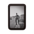 Vintage Hitchhiker Photo Wallet | Vegan MagSafe Compatible | Masculine wallet for phone | gift for artist | Monochrome Americana