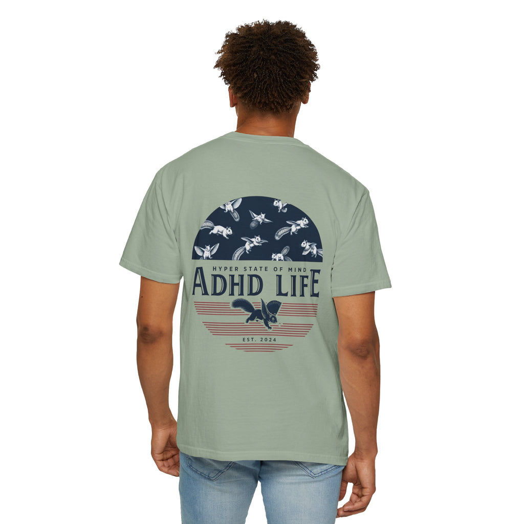ADHD Life T-Shirt — Retro Patriot Graphic Tee