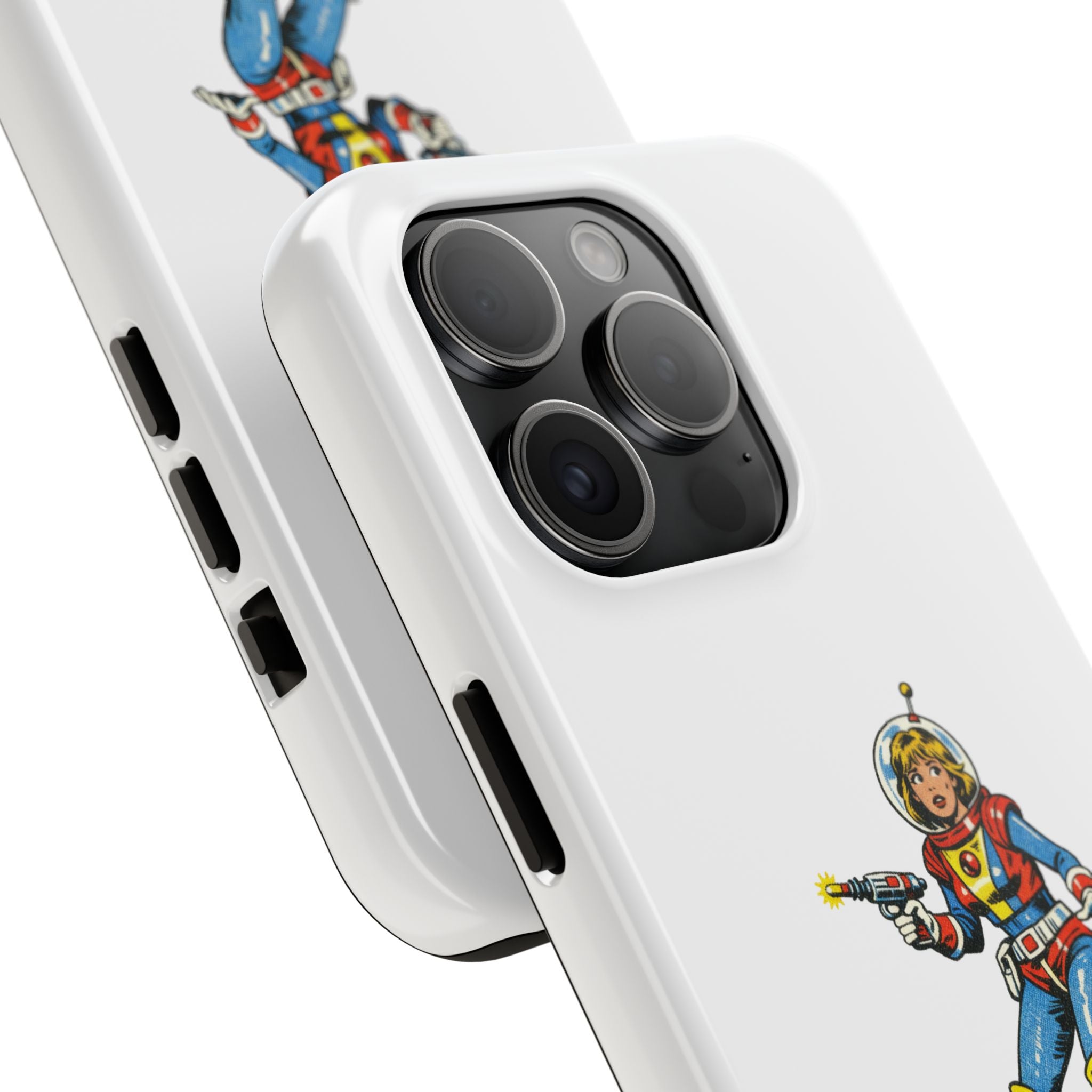 Phone Case — Retro Astronaut "ADHD LIFE" Protective Tough Case