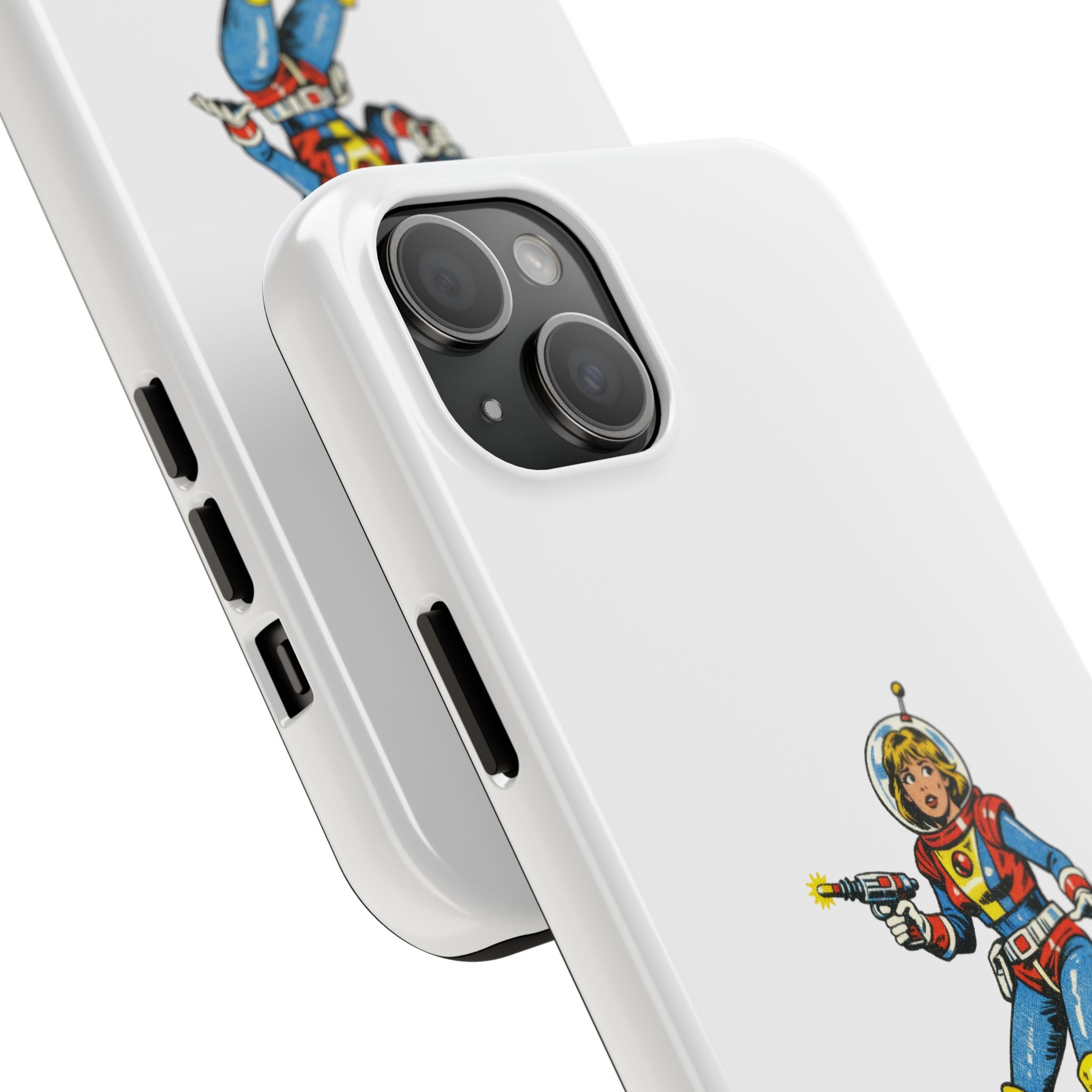 Phone Case — Retro Astronaut "ADHD LIFE" Protective Tough Case