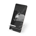 Black and White  Americana Portrait Phone stand | artistic stand for phone  |woman sunning herself with foil | 1970s Americana | gift