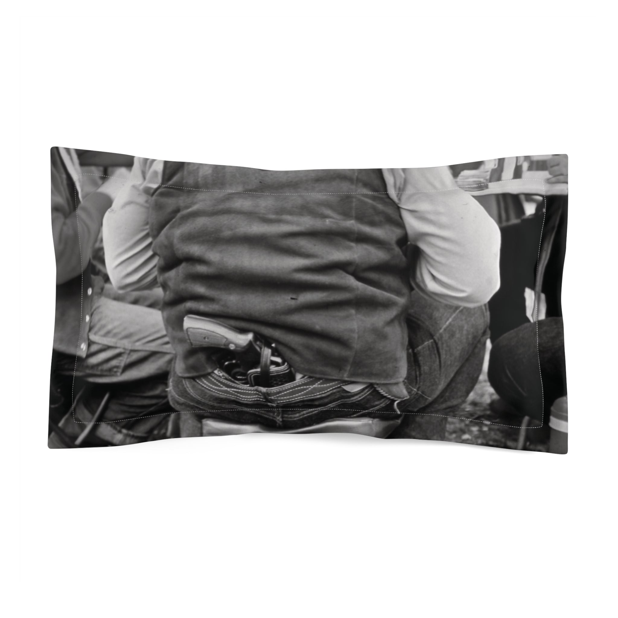 Rear View Cowboy Holster Jeans pillow sham | Western Westernwear décor | king size pillow sham | Masculine Bedding