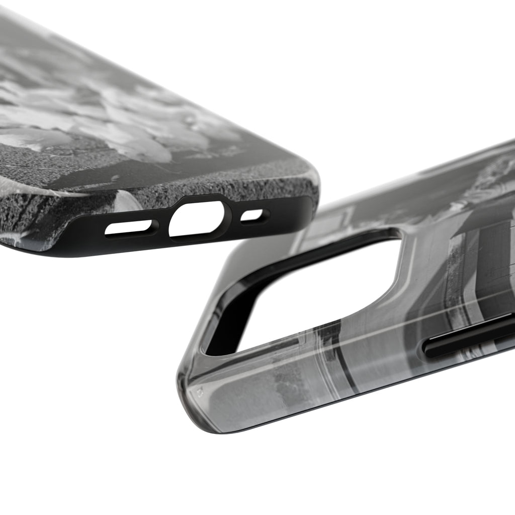 Ansel Adams  iBlack White image Farmer Feeding Chickens Phone Case | Vintage Farm Photo Tough Case | iphone 17 16 15