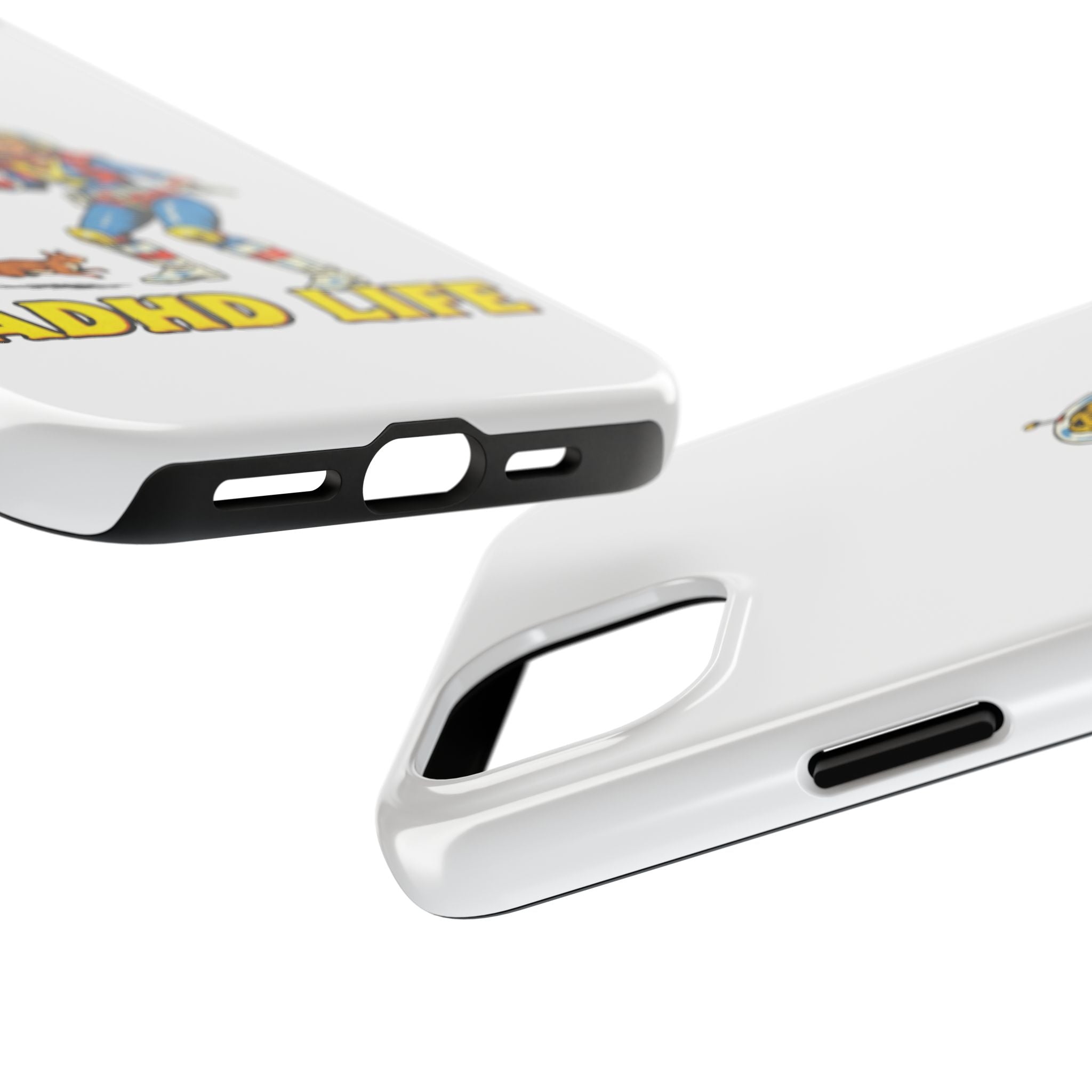 Phone Case — Retro Astronaut "ADHD LIFE" Protective Tough Case