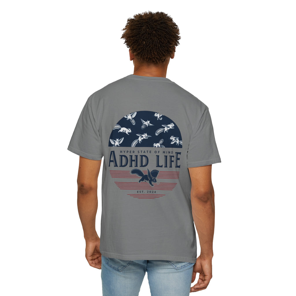 ADHD Life T-Shirt — Retro Patriot Graphic Tee