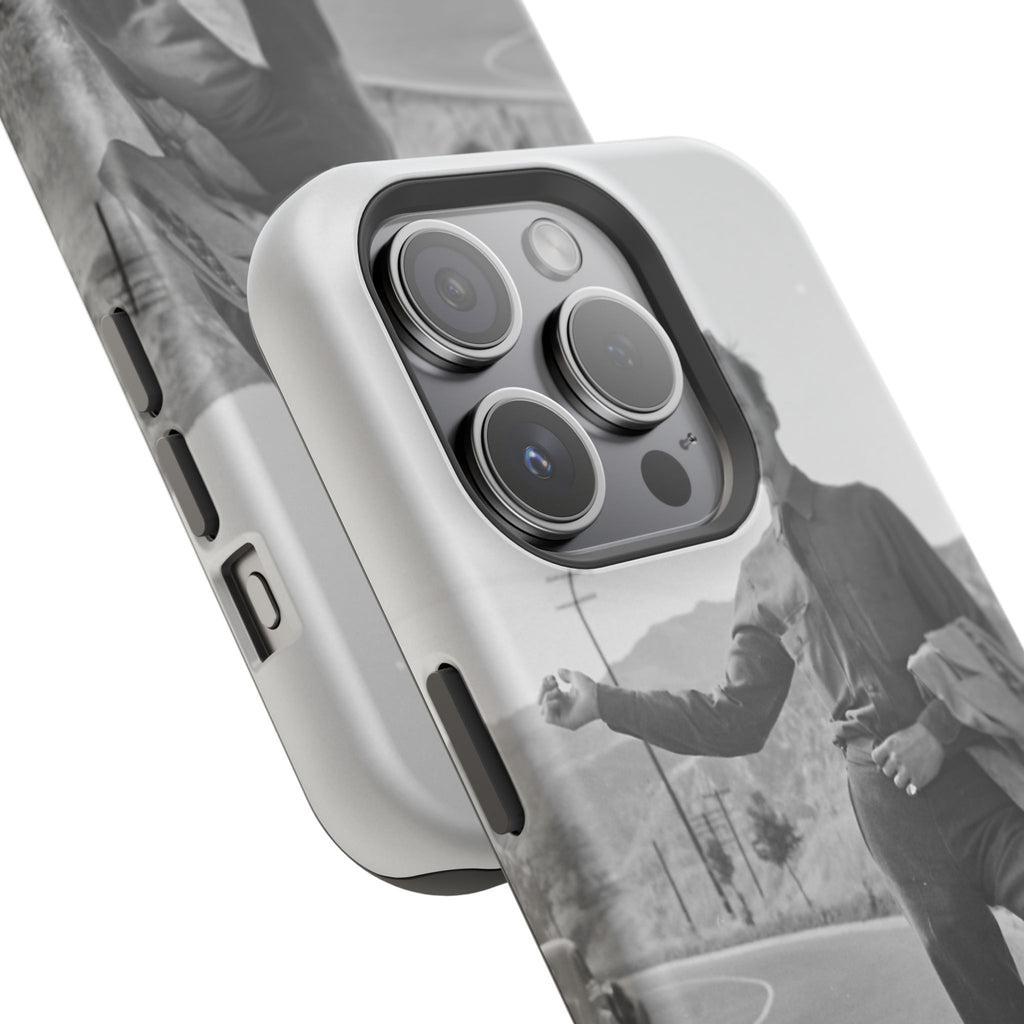 Vintage Hiker Photo Phone Case | Magnetic Impact-Resistant Case