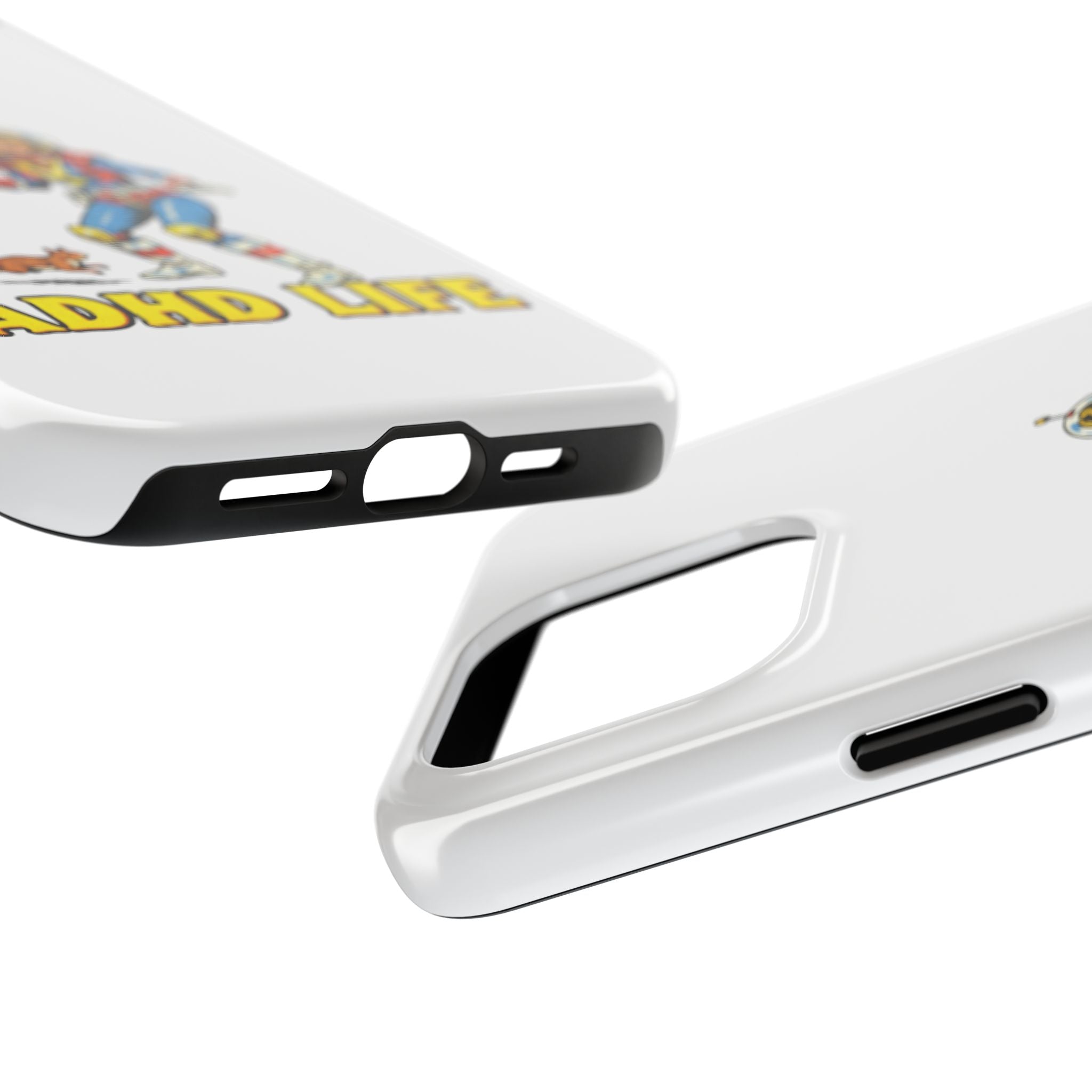 Phone Case — Retro Astronaut "ADHD LIFE" Protective Tough Case
