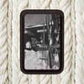 Vintage Ski Lodge Photo Wallet | MagSafe Compatible Card Sleeve