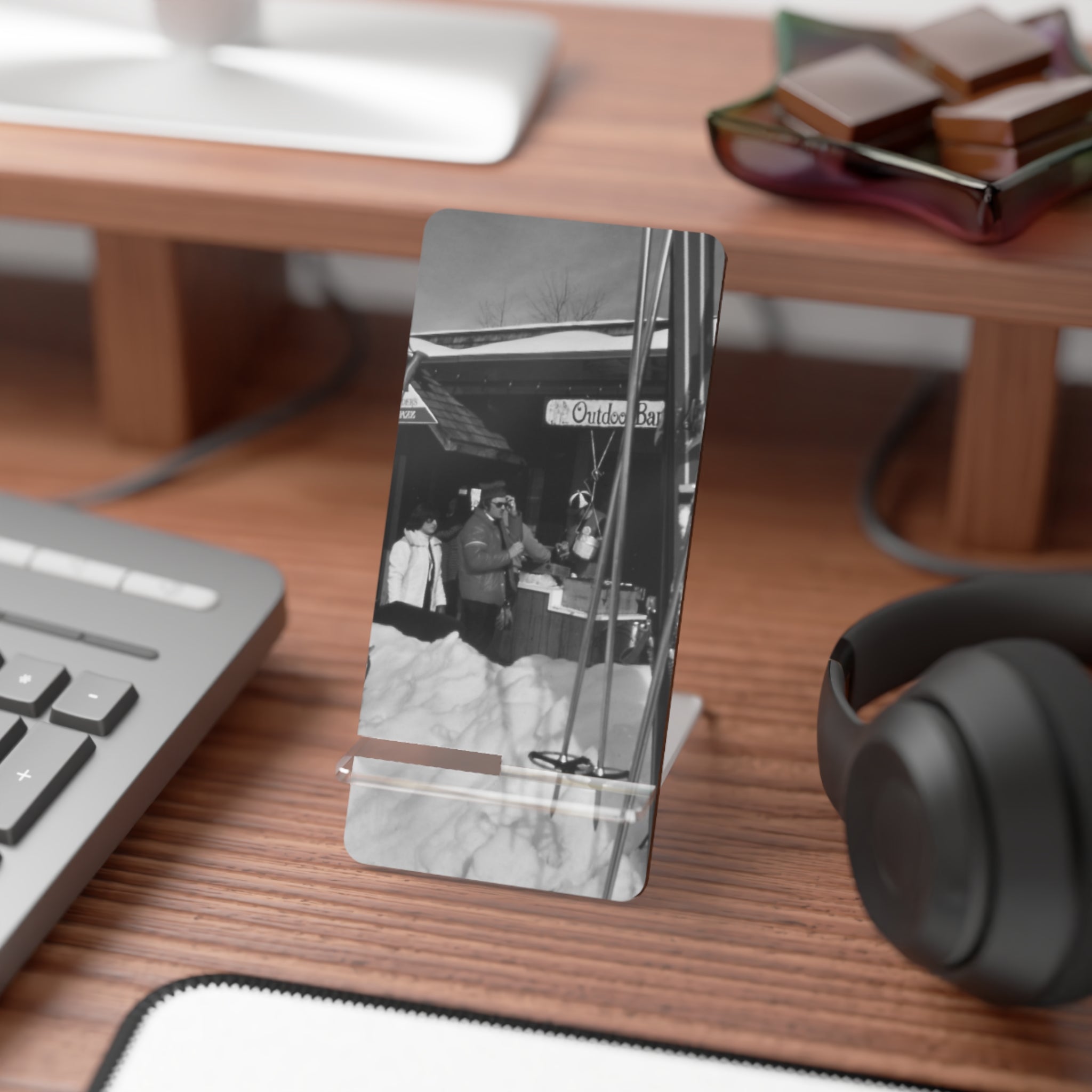 Vintage Vail village vinSki Lodge Photo Mobile Display Stand for Smartphones | Phone Stand | free shipping | vintage Americana