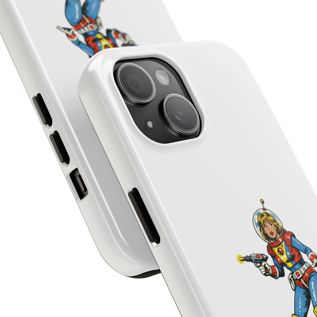 Phone Case — Retro Astronaut "ADHD LIFE" Protective Tough Case