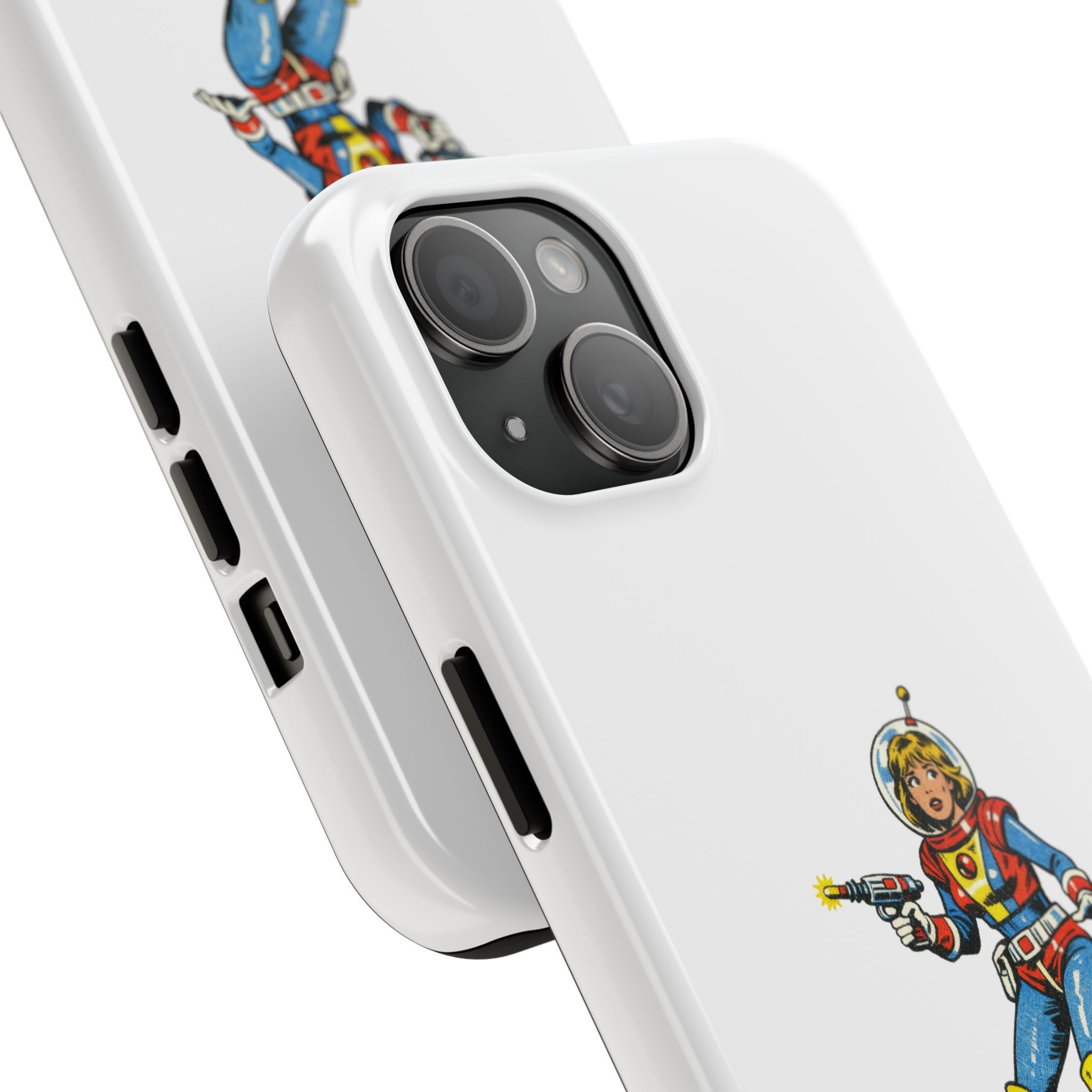 Phone Case — Retro Astronaut "ADHD LIFE" Protective Tough Case