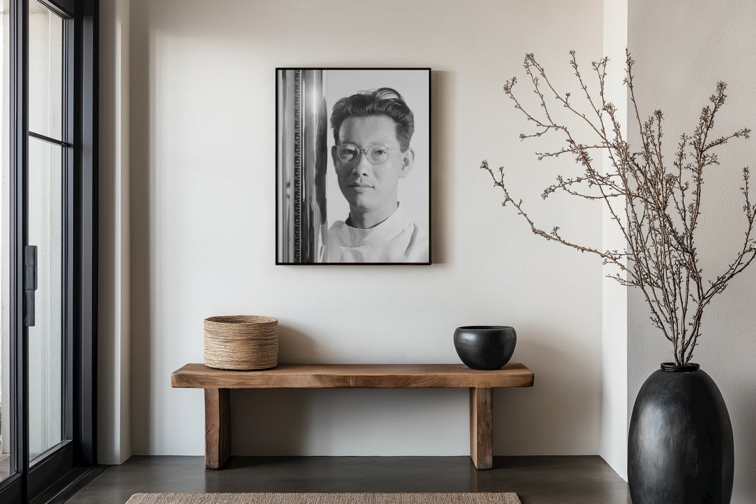 Ansel Adams Manzanar X-Ray Technician Photograph — Museum Quality Giclée Reproduction | WWII Japanese Internment Camp Historic Wall Art