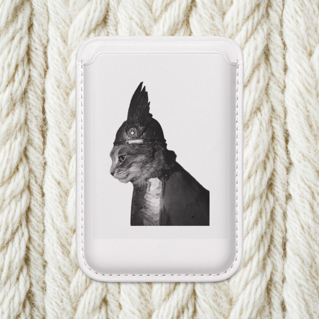 cat mom dad giftBlack Cat Portrait Vegan Wallet Magsafe Compatible | Funny Cat Artwork Card Holder | Cat mom dad funny gift | minimalism cat