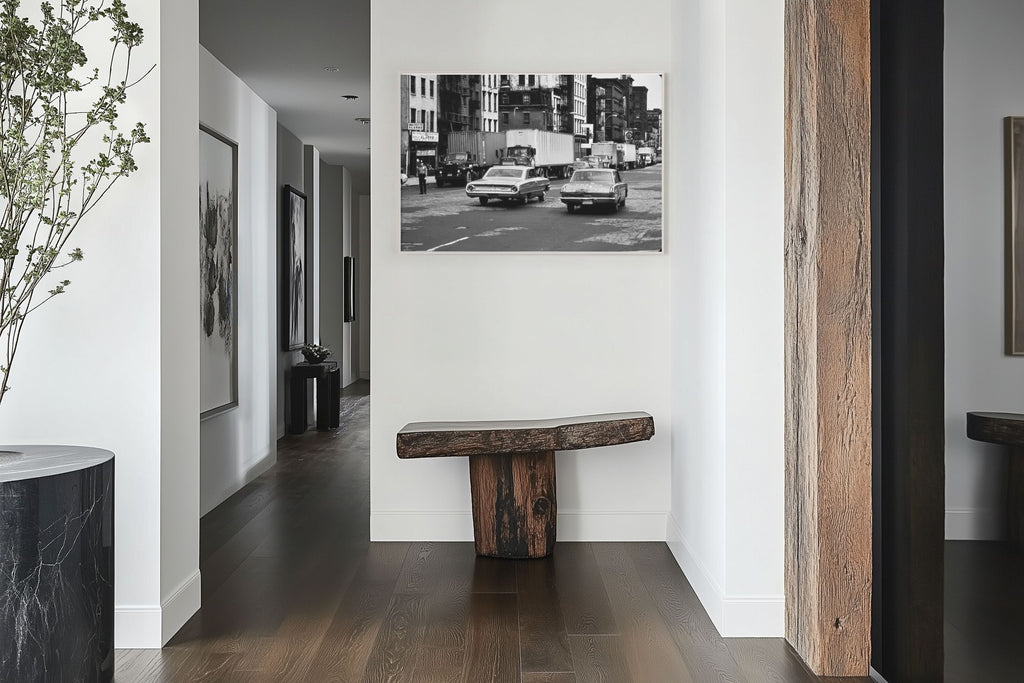 Vintage New York Street Photography | 1960s Manhattan Black & White City Print | Classic Americana Urban Wall Art | Historic NYC Photography