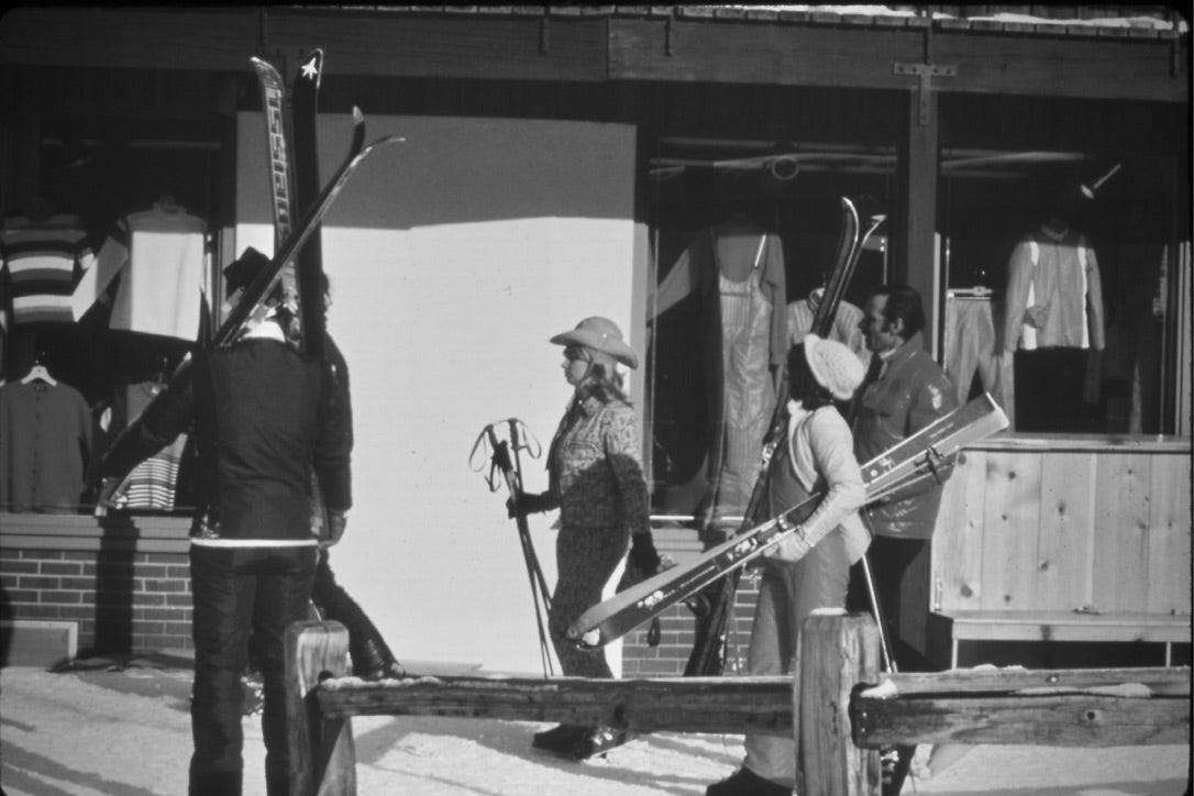 Vail Colorado Village monochrome photo| black white  Americana | vail ski photography