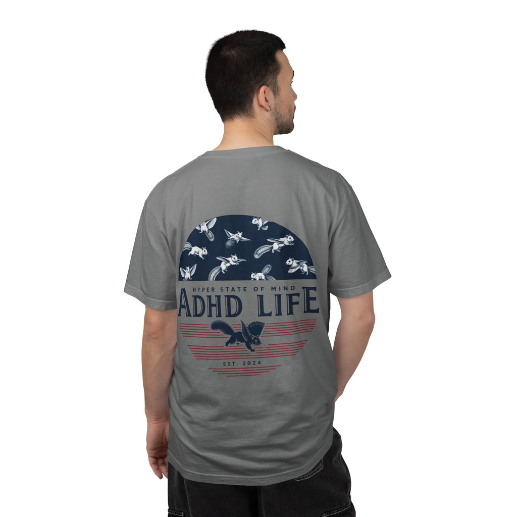 ADHD Life T-Shirt — Retro Patriot Graphic Tee