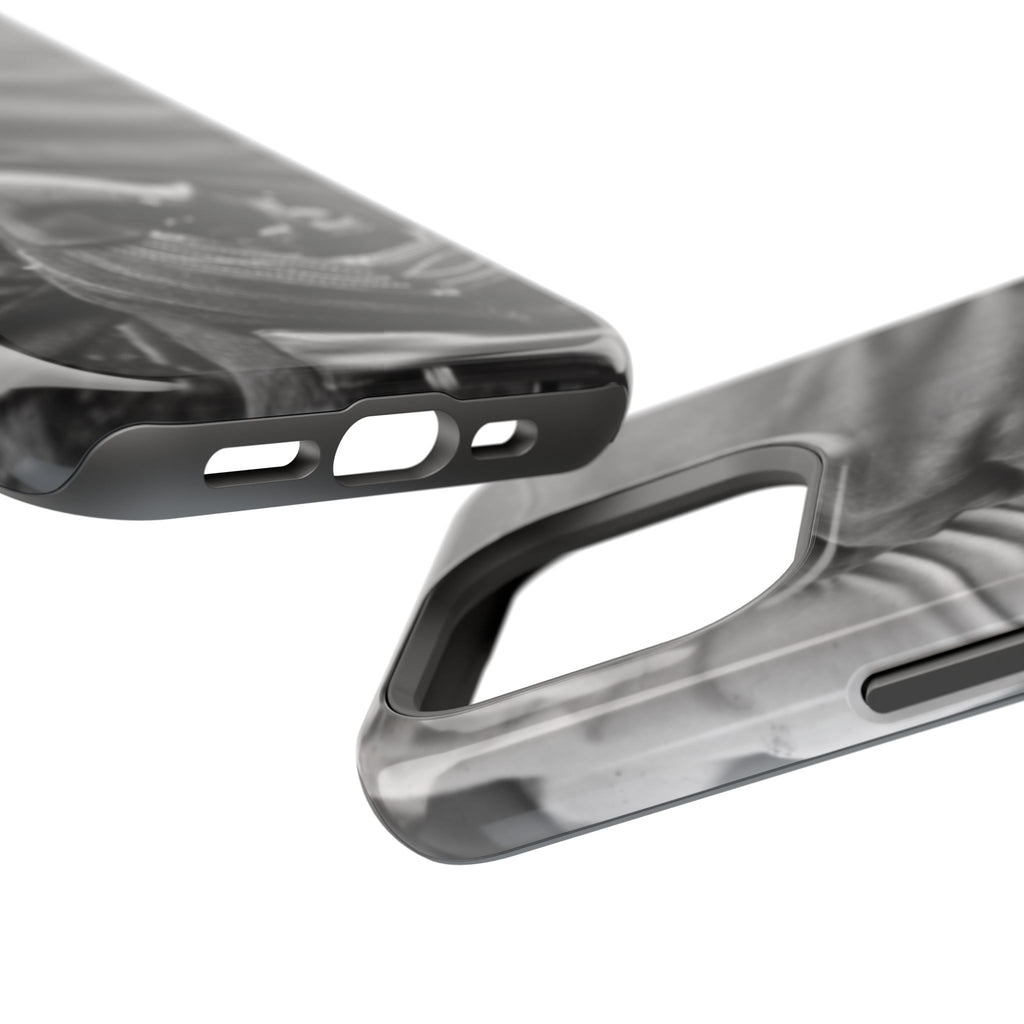 Black and White Cowboy Holster Photo Phone Case | Magnetic Impact-Resistant Case| Samsung 26 iphone 17 16 15 Monochrome Americana