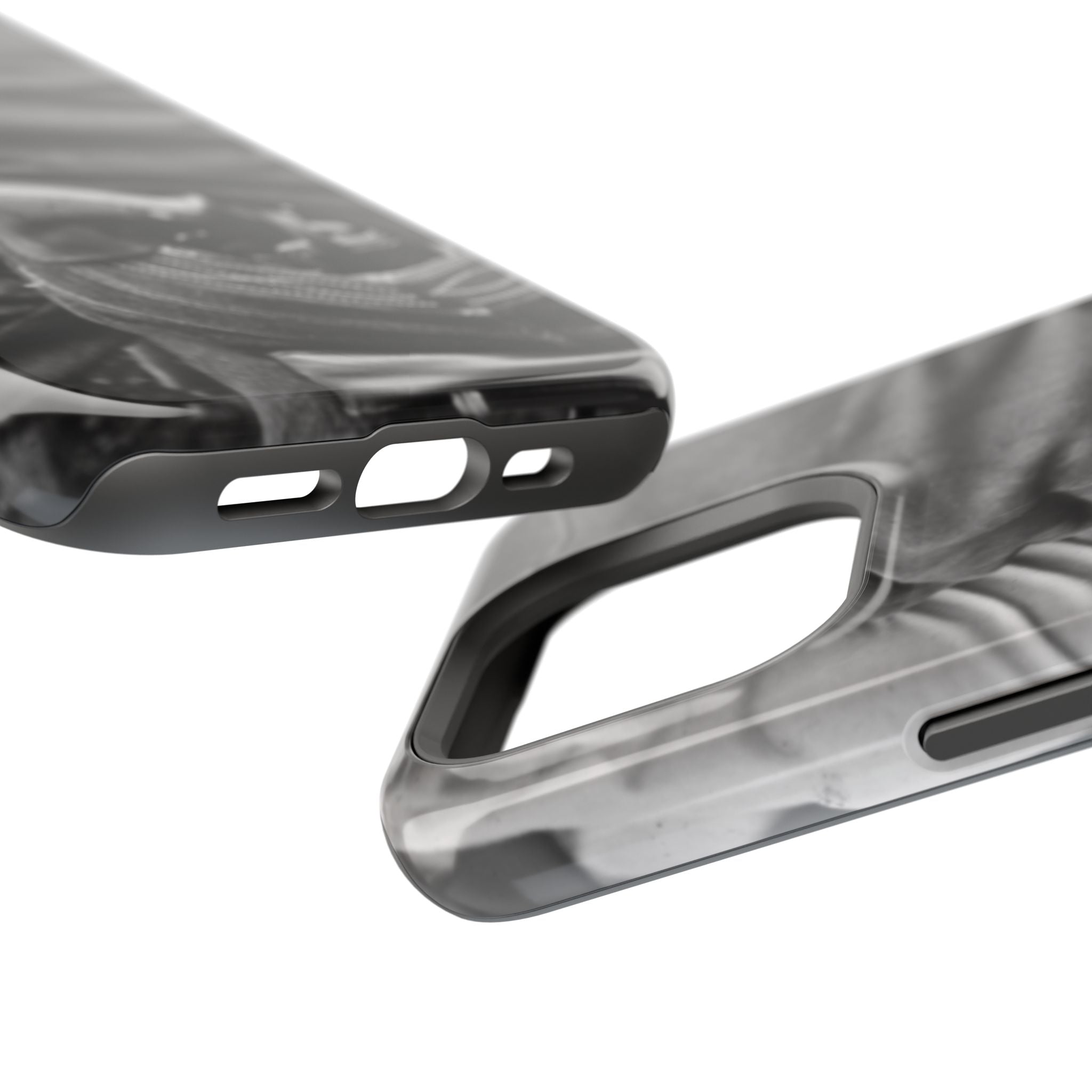 Black and White Cowboy Holster Photo Phone Case | Magnetic Impact-Resistant Case| Samsung 26 iphone 17 16 15 Monochrome Americana