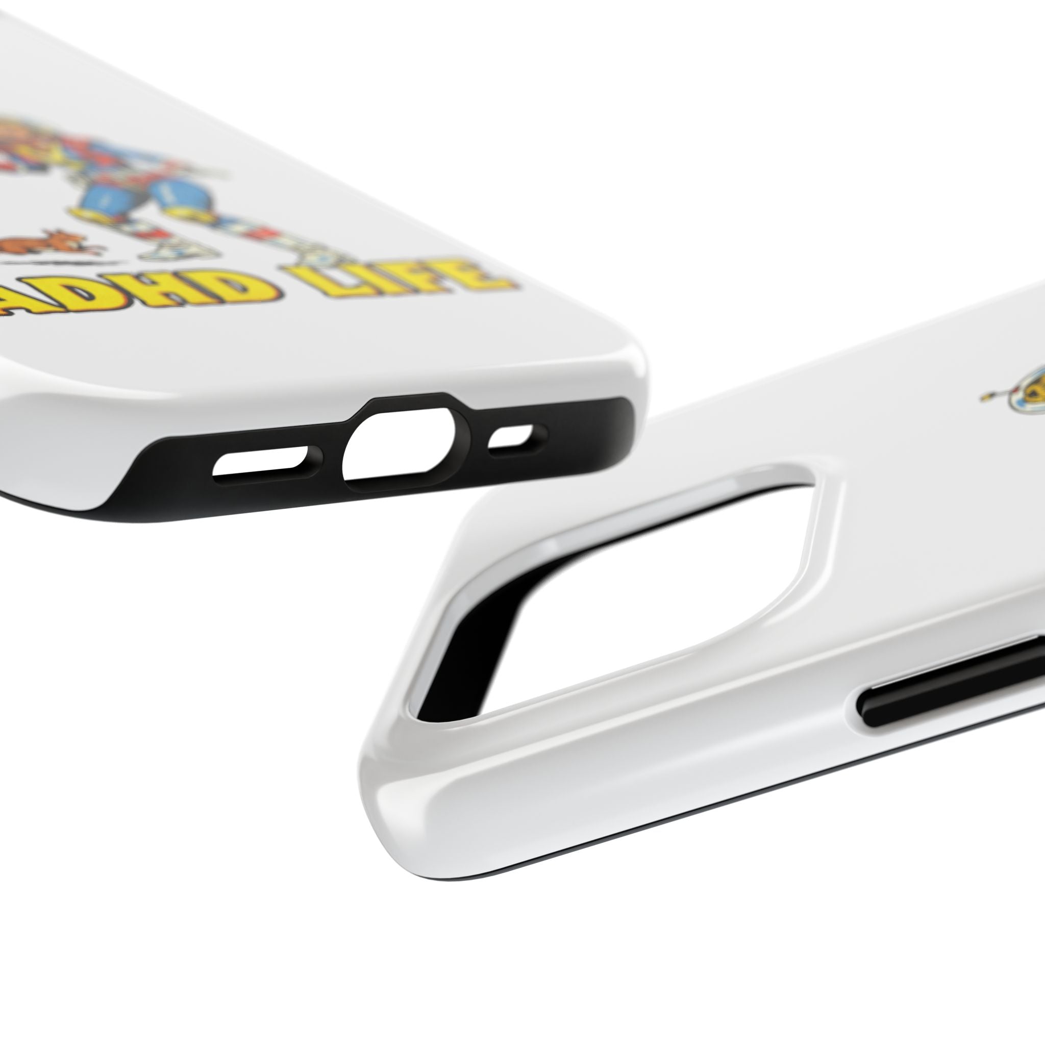 Phone Case — Retro Astronaut "ADHD LIFE" Protective Tough Case