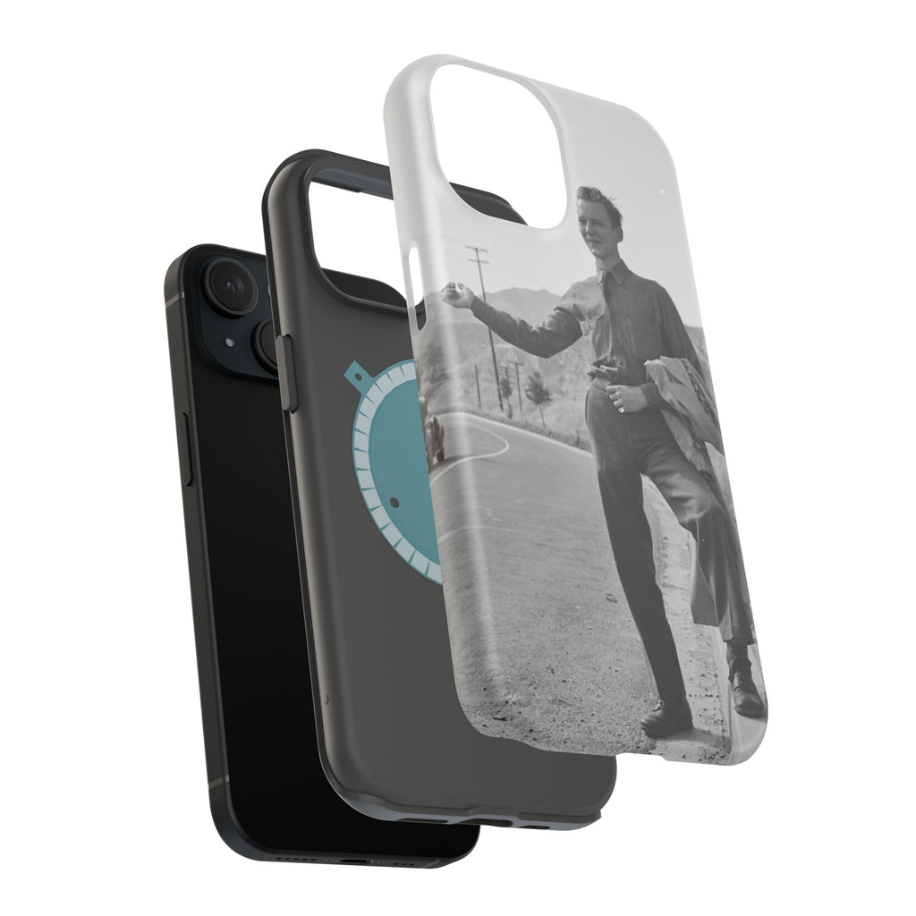 Vintage Hiker Photo Phone Case | Magnetic Impact-Resistant Case