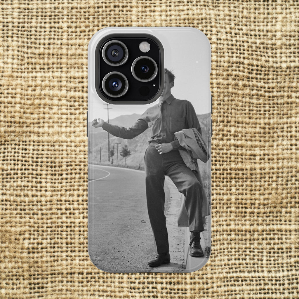 Vintage Hiker Photo Phone Case | Magnetic Impact-Resistant Case