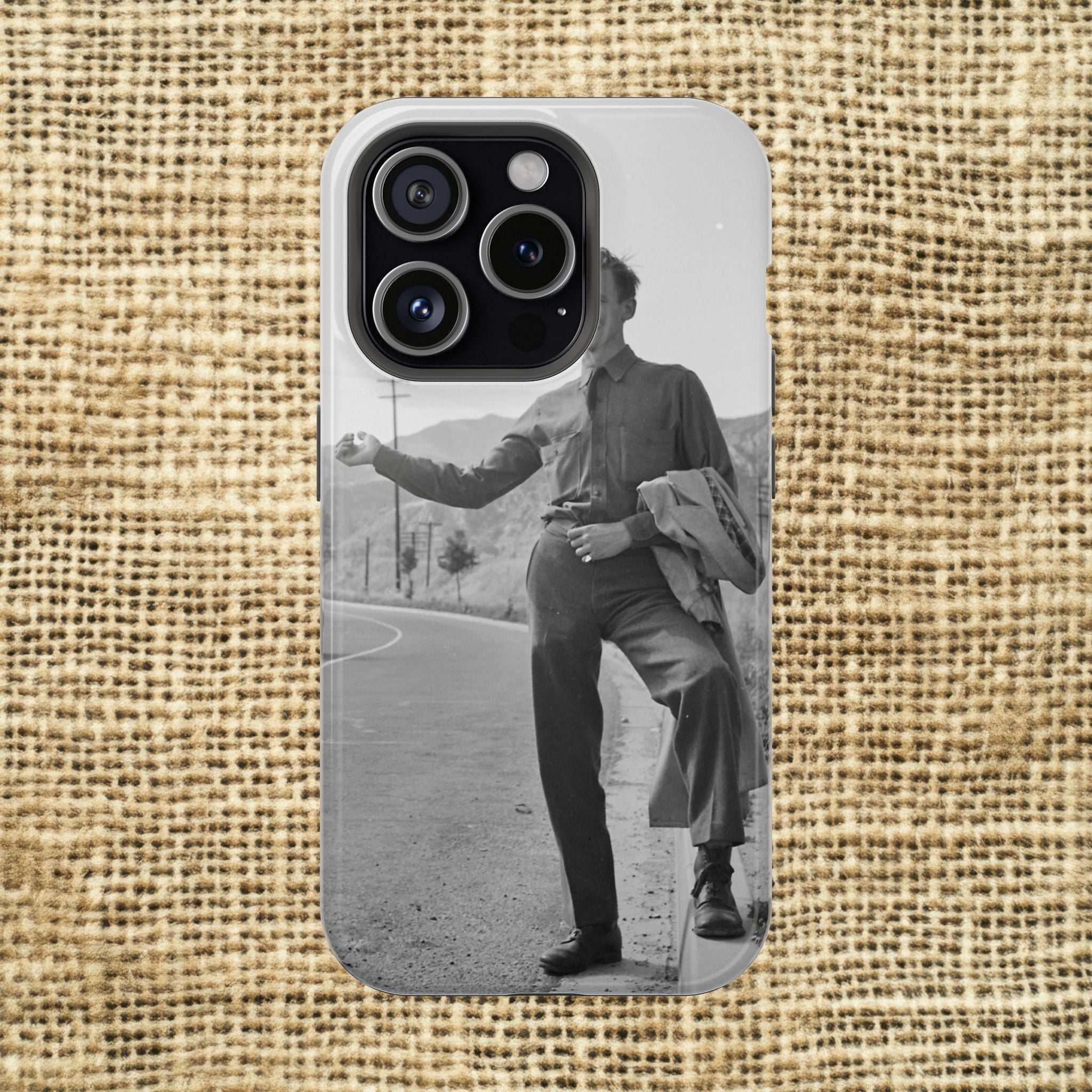 Vintage Hiker Photo Phone Case | Magnetic Impact-Resistant Case