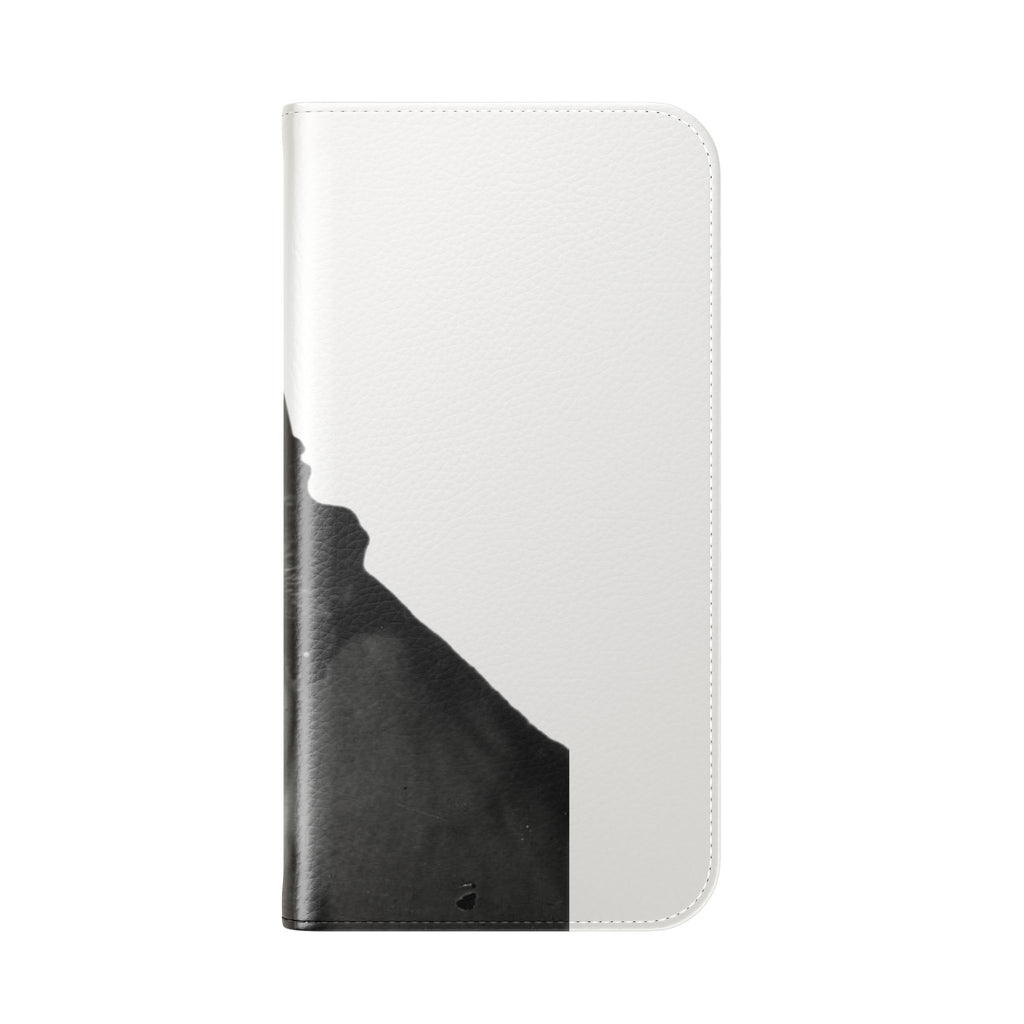 Monochrome Gladiator Victorian Cat Portrait Flip Case | Antique  Cat monochrome funny picture | cat with helmet case | cat lover gift
