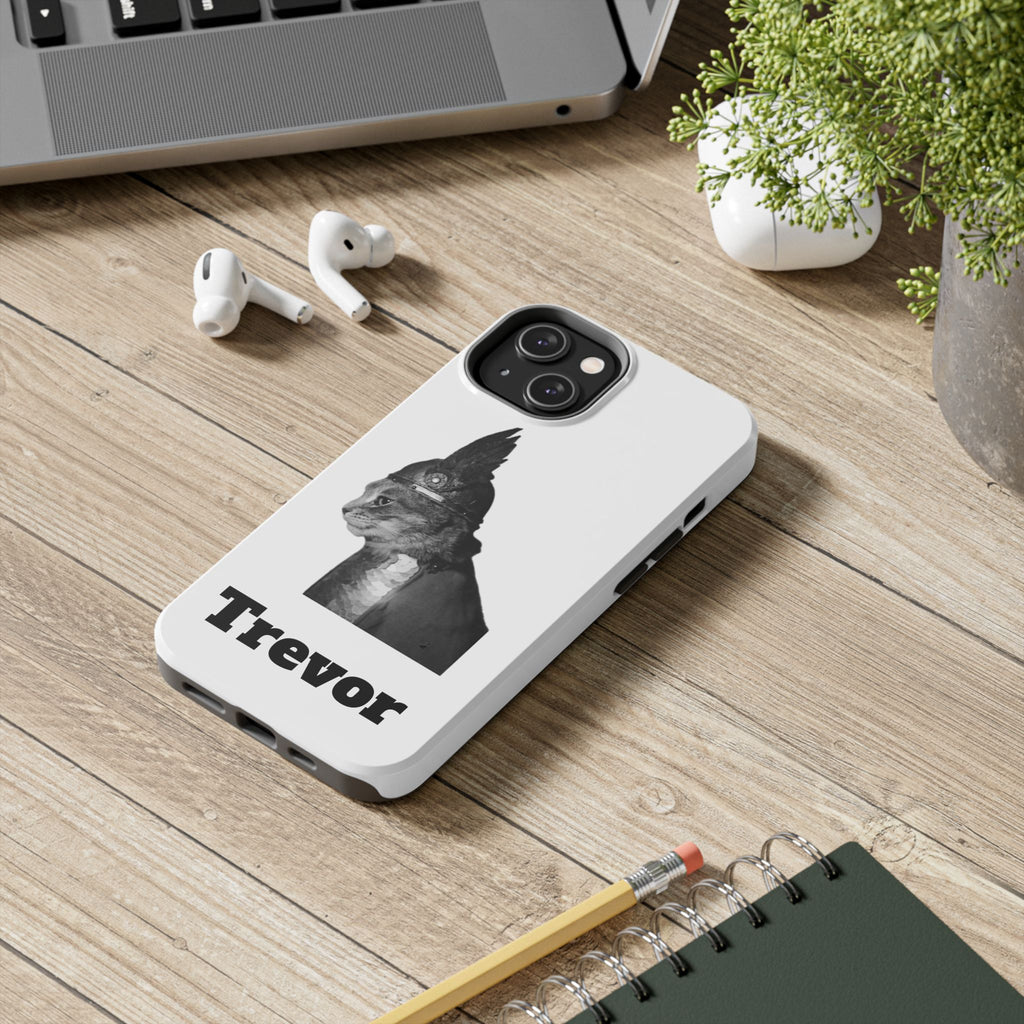 Viking Black Cat Portrait black white monochrome phone case | Tough Phone Case | cat lover case for phone Iphone 17 16 15 14
