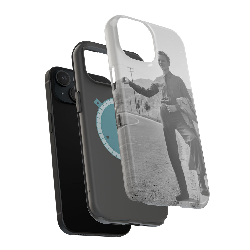 Vintage Hiker Photo Phone Case | Magnetic Impact-Resistant Case
