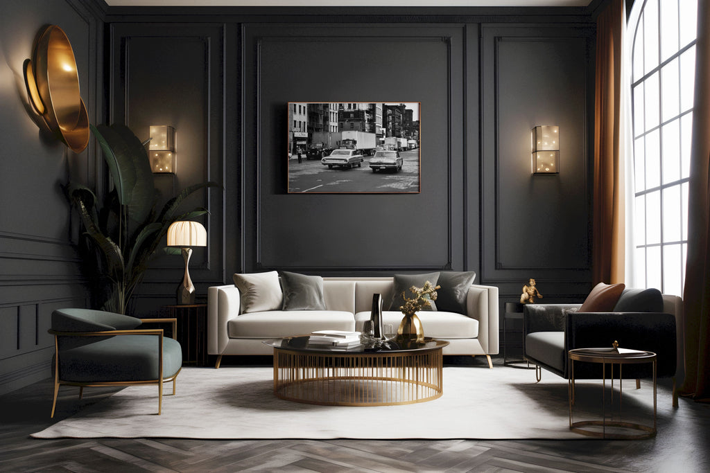 Vintage New York Street Photography | 1960s Manhattan Black & White City Print | Classic Americana Urban Wall Art | Historic NYC Photography