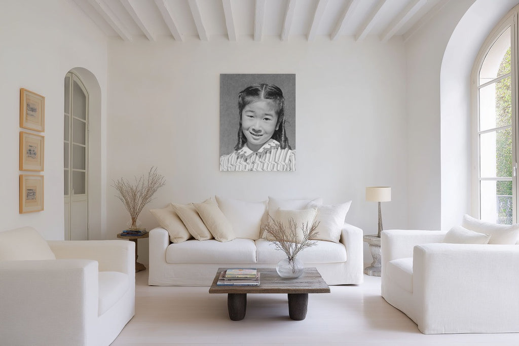 Ansel Adams — Manzanar Portrait of Japanese American Girl | Museum Quality Black & White Giclée Print | Historic Documentary Photography