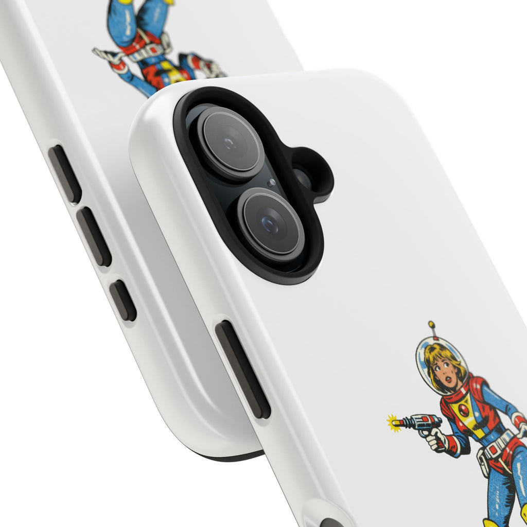 Phone Case — Retro Astronaut "ADHD LIFE" Protective Tough Case