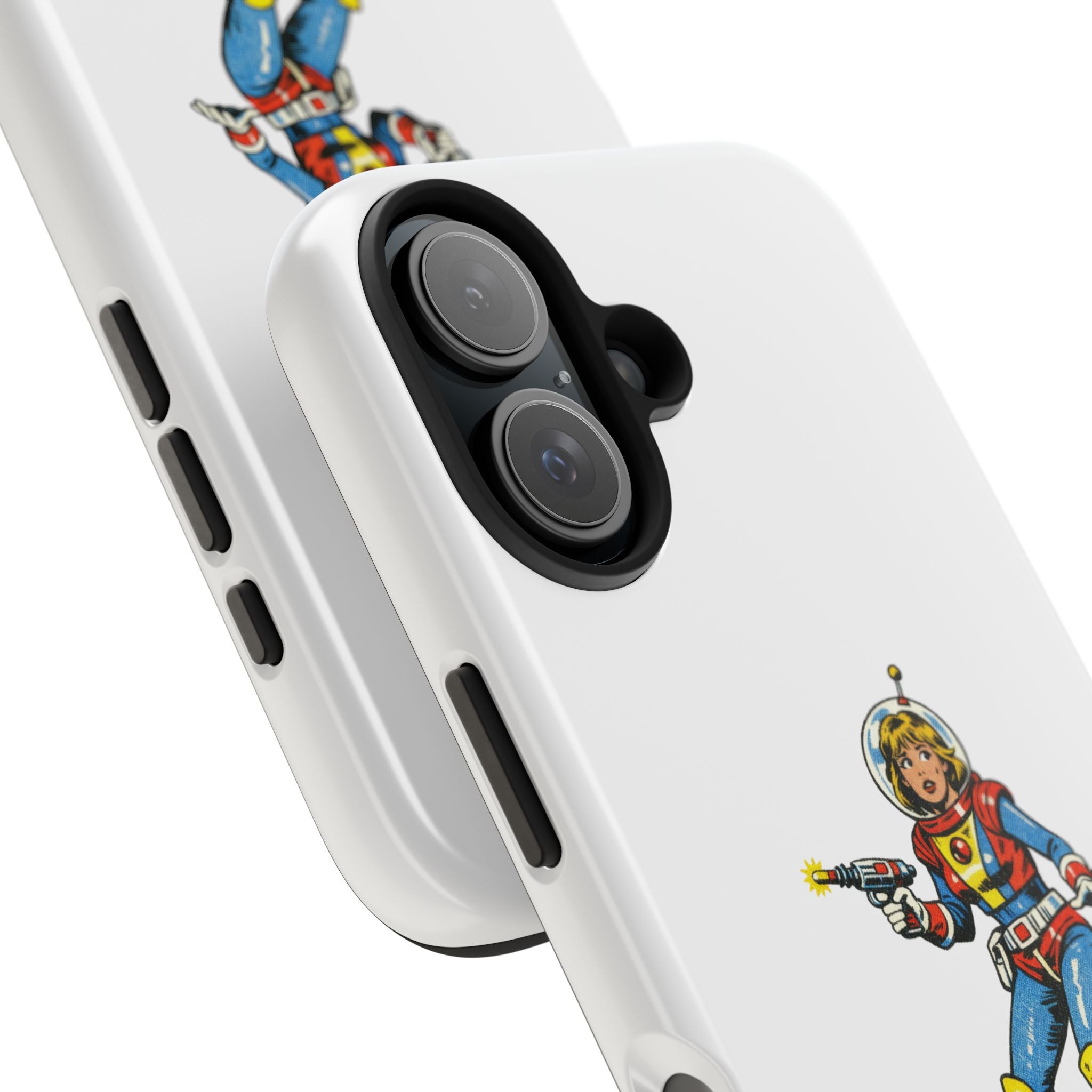 Phone Case — Retro Astronaut "ADHD LIFE" Protective Tough Case