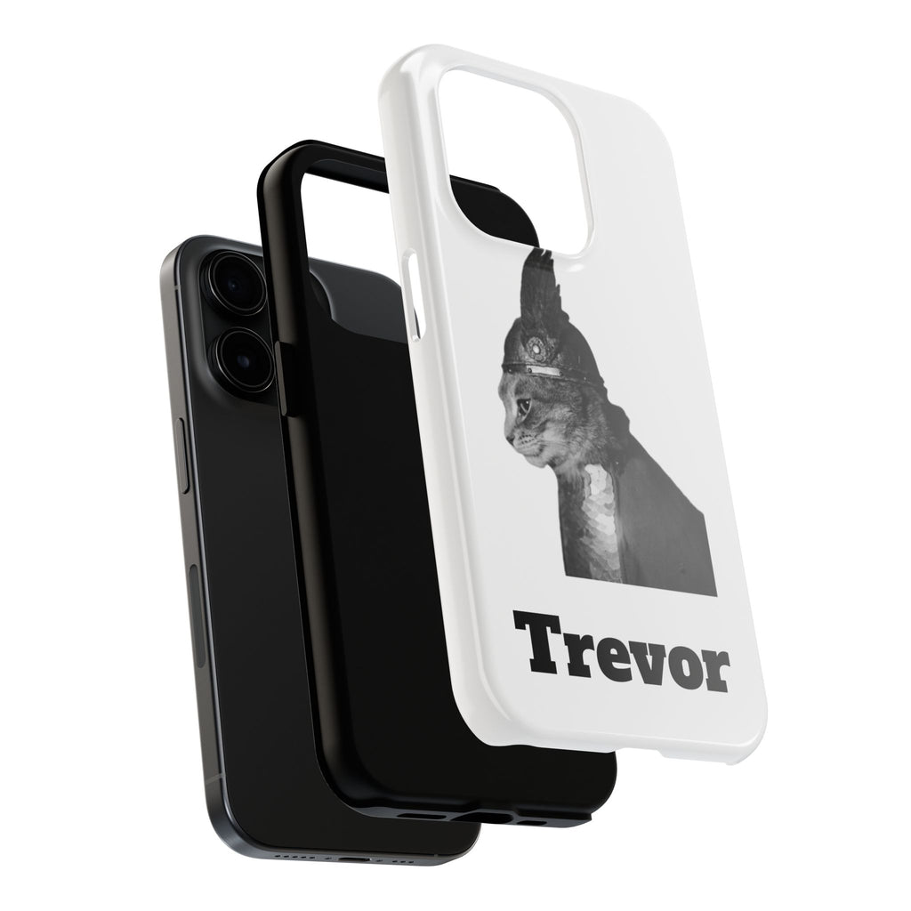 Viking Black Cat Portrait black white monochrome phone case | Tough Phone Case | cat lover case for phone Iphone 17 16 15 14