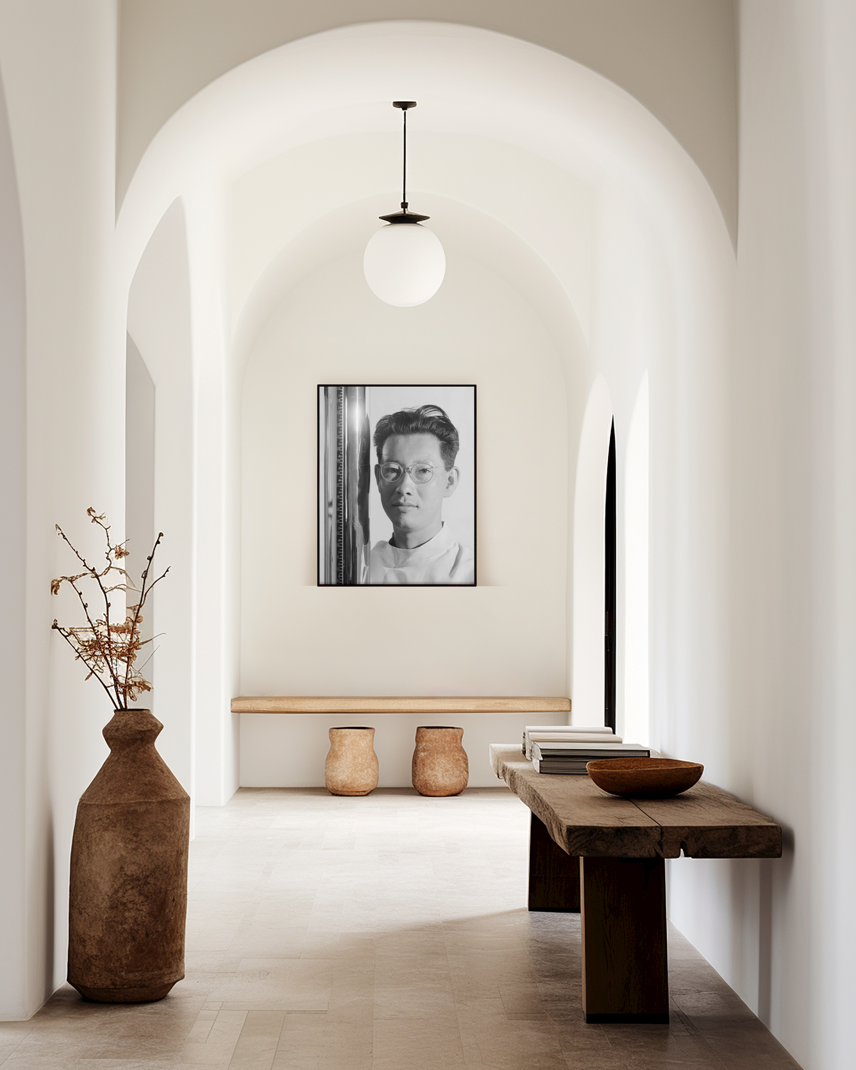 Ansel Adams Manzanar X-Ray Technician Photograph — Museum Quality Giclée Reproduction | WWII Japanese Internment Camp Historic Wall Art