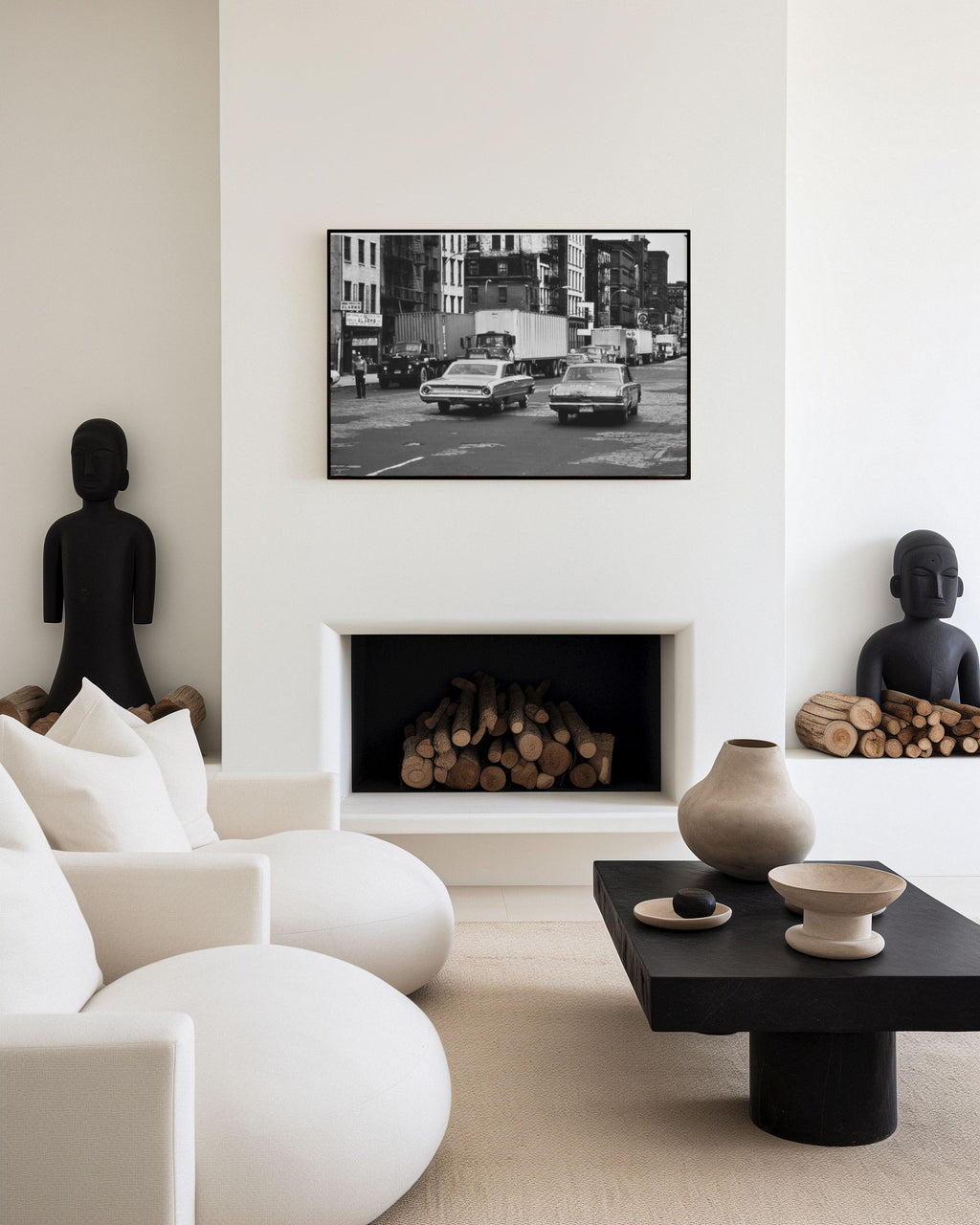 Vintage New York Street Photography | 1960s Manhattan Black & White City Print | Classic Americana Urban Wall Art | Historic NYC Photography