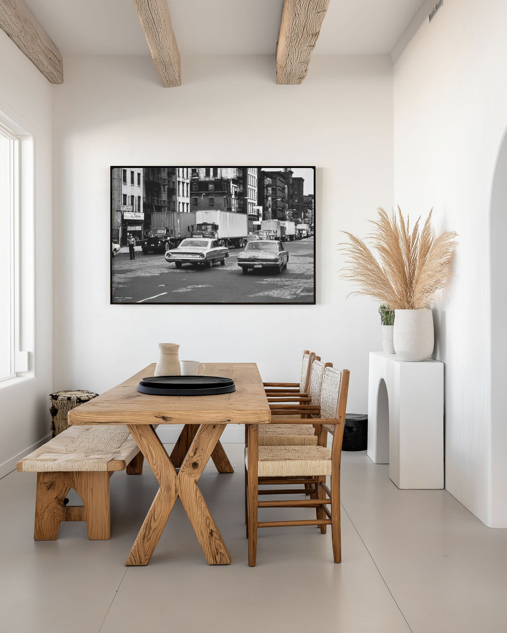 Vintage New York Street Photography | 1960s Manhattan Black & White City Print | Classic Americana Urban Wall Art | Historic NYC Photography